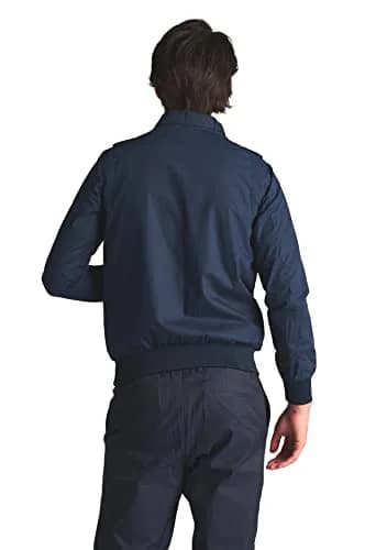 Members Only Original Iconic Racer Jacket for Men (Navy, 2XL) | Slim Fit, Water Resistant, Year-Round Wear thumbnail 3
