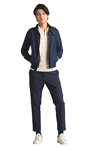 Members Only Original Iconic Racer Slim Fit Jacket for Men (Navy, XL) | Water-Resistant, Lightweight thumbnail 4
