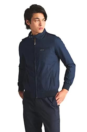 Members Only Original Iconic Racer Slim Fit Jacket for Men (Navy, XL) | Water-Resistant, Lightweight thumbnail 2