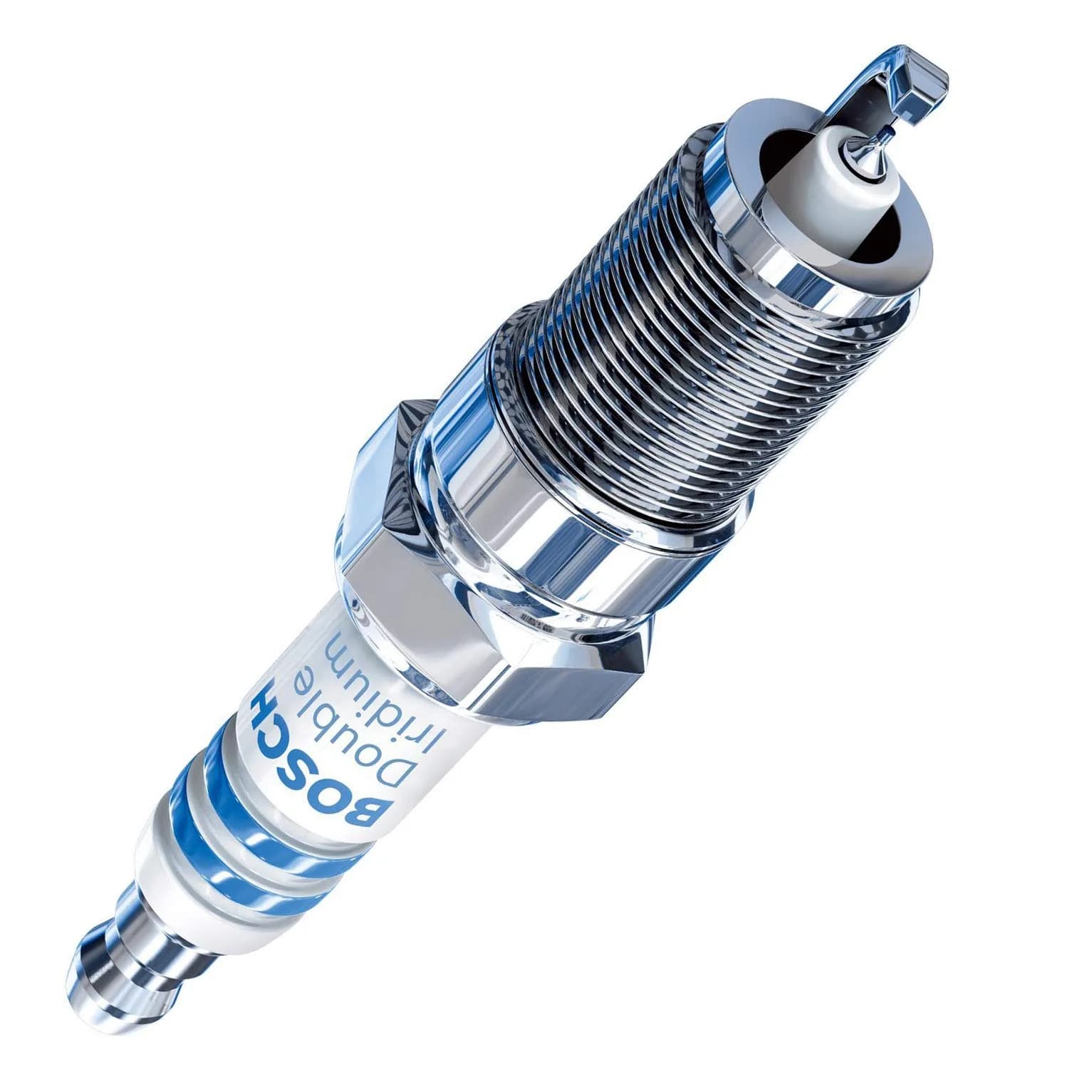 Bosch Spark Plug Double Iridium OE Fine Wire 1 Count (Pack of 2) | Long Life & OE Fit — Single
