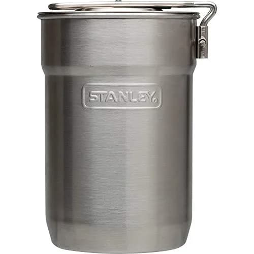 Stanley Adventure Nesting Two Cup Stainless Steel Cookset 32 oz Pot & 2x10 oz Cups | Lightweight Camping Essentials thumbnail 1