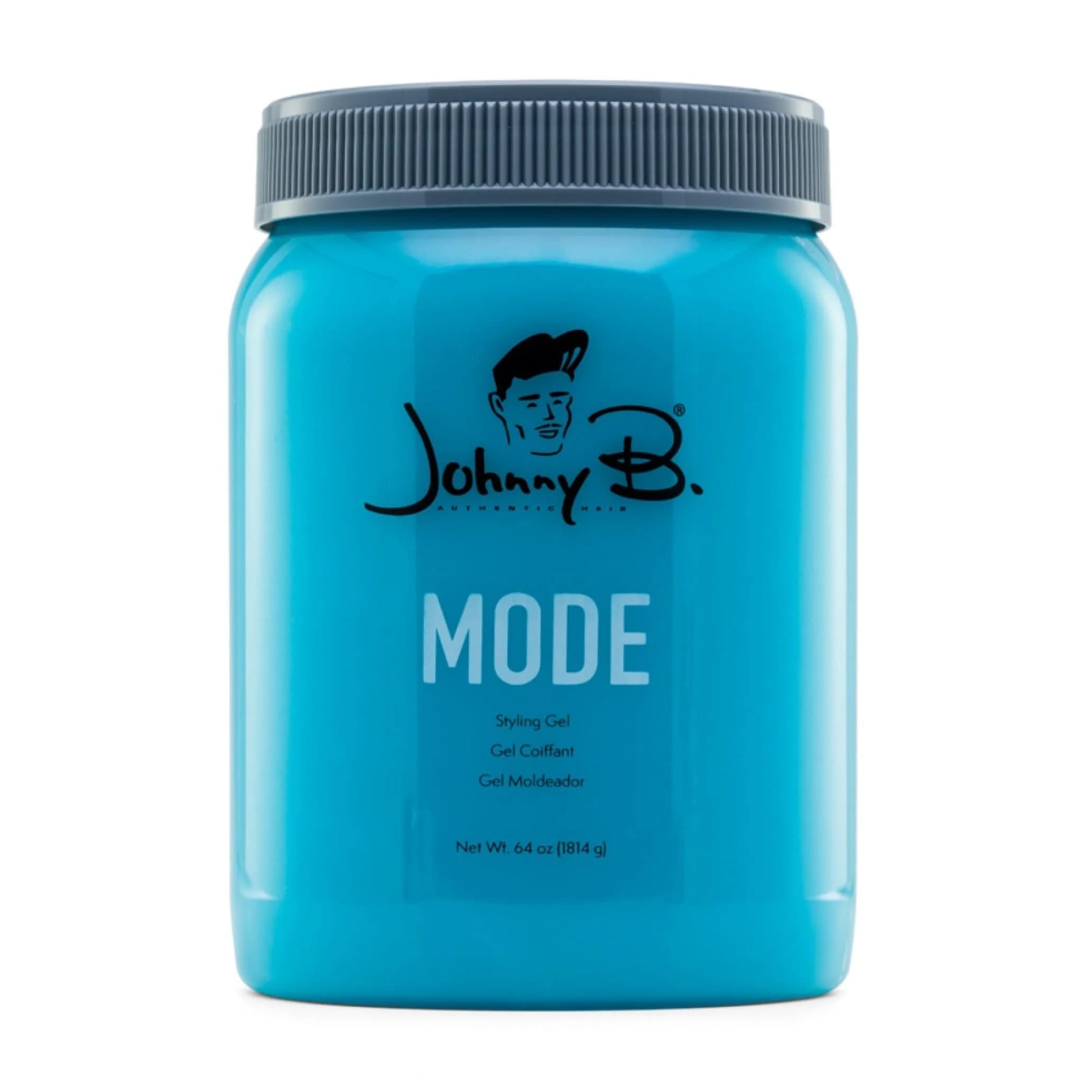 JOHNNY B. Mode Professional Hair Styling Gel, 64 Oz | Long Lasting, Alcohol-Free, No-Flake Control
