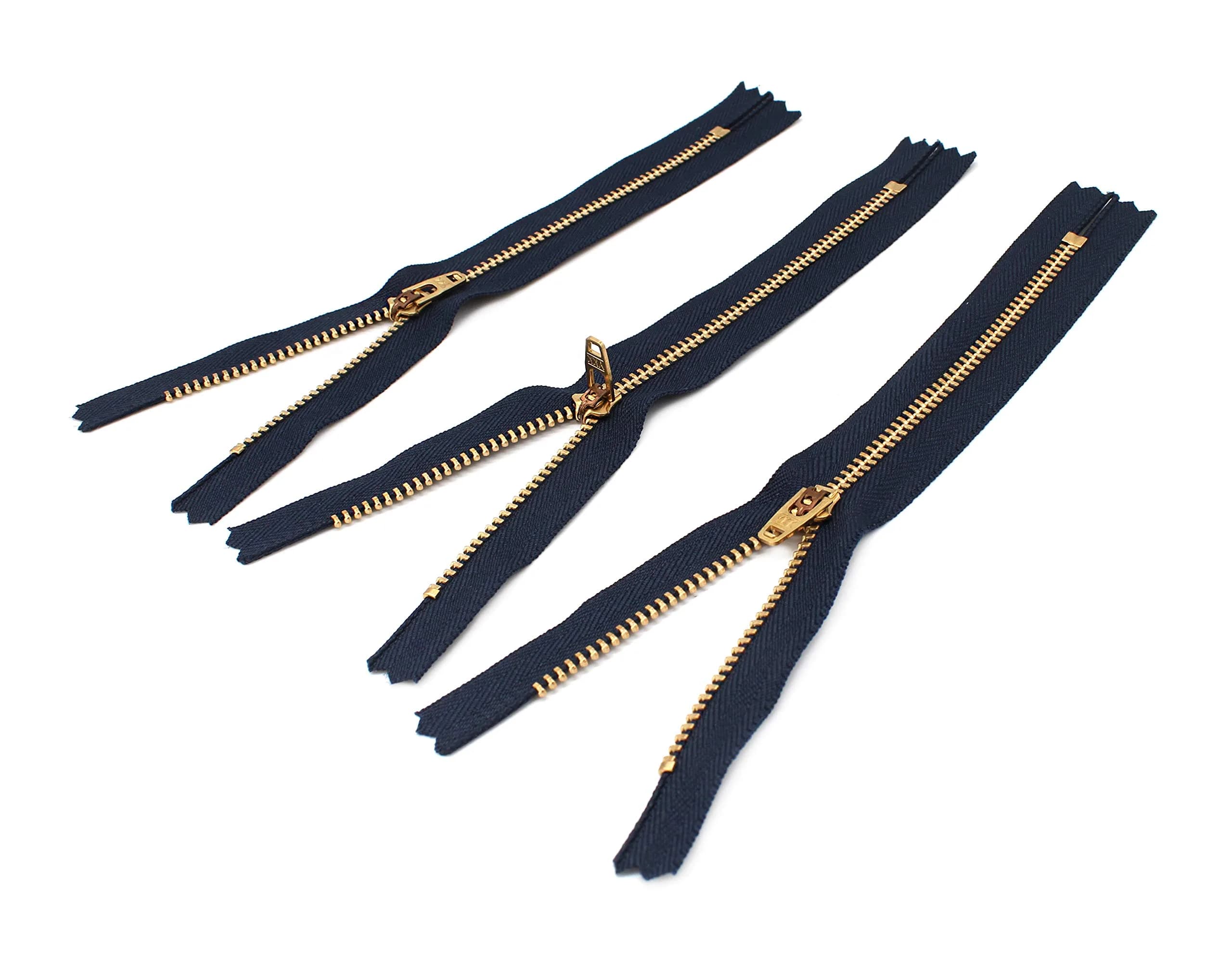 YKK Brass Zipper #4.5, 7" | Superior quality for sewing & jeans
