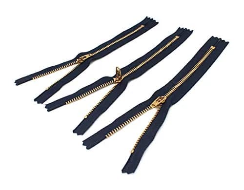 YKK Brass Zipper #4.5, 7" | Superior quality for sewing & jeans thumbnail 1