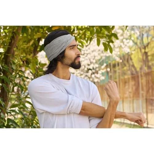 CHARM Organic Cotton Headband | Soft, UV-Resistant Yoga Hair Band for Sensitive Skin (8.3in x 5.9in) thumbnail 8