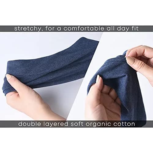 CHARM Organic Cotton Headband | Soft, UV-Resistant Yoga Hair Band for Sensitive Skin (8.3in x 5.9in) thumbnail 2