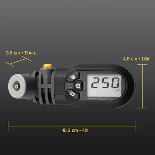 Topeak SmartGauge D2 Digital Bike Tire Pressure Gauge | Precise, Dual-Valve Compatibility, 250 psi thumbnail 5
