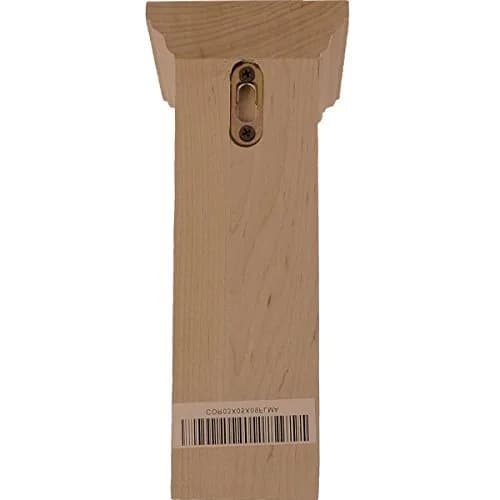 Ekena Millwork COR03X05X09FLLW 3 3/4-Inch W x 5 1/2-Inch D x 9 1/2-Inch H Small Floral Corbel, Lindenwood | Supports up to 250lbs thumbnail 4