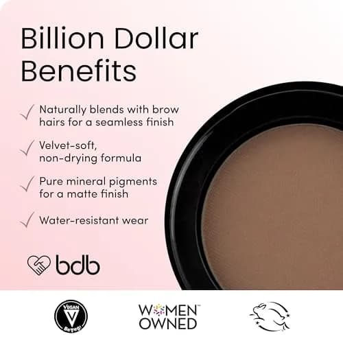 billion dollar brows Eyebrow Powder Taupe | Natural, Matte Finish, 1 Pan thumbnail 4