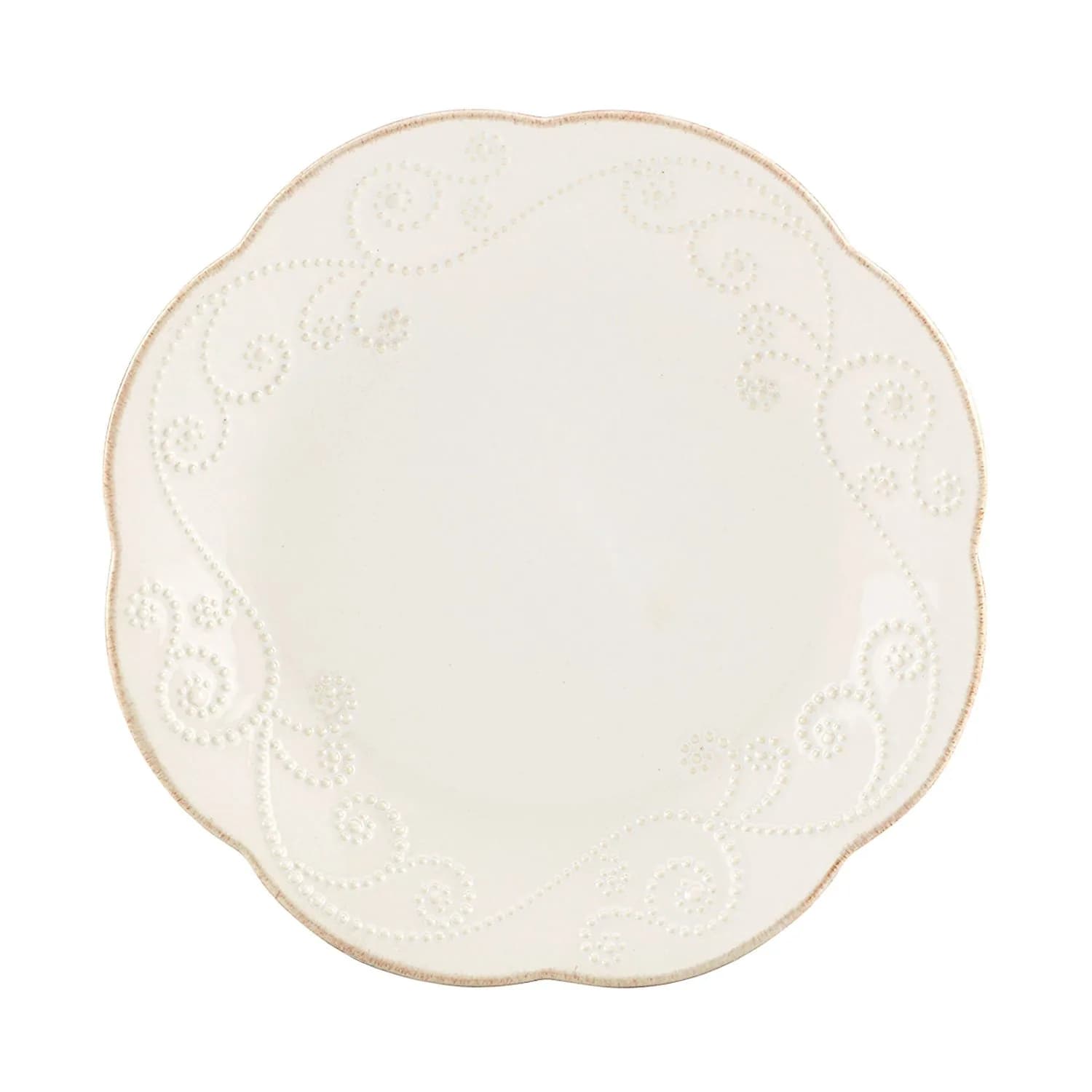 Lenox French Perle Dessert Plates, White, Set of 4 | 20.3 cm (8 Inch) Sweet Plates - main product image