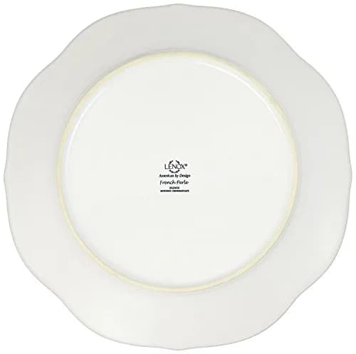 Lenox French Perle Dessert Plates, White, Set of 4 | 20.3 cm (8 Inch) Sweet Plates thumbnail 3