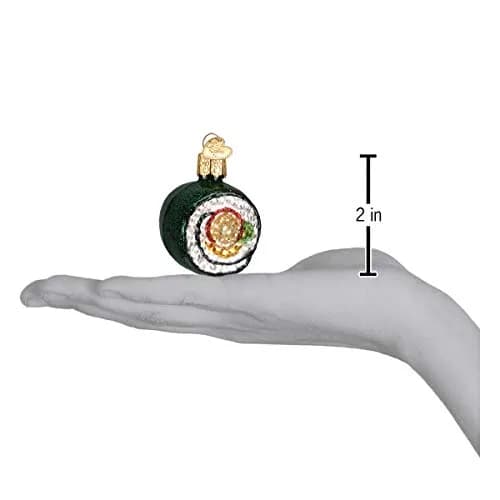 Old World Christmas Sushi Roll Glass Blown Ornament 2.25 x 2.25 | Whimsical holiday decor thumbnail 3