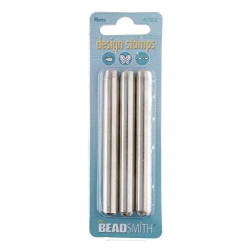 The Beadsmith Steel Design Stamps - Jewelry Stamping Tools, Whimsy Design, 3-Piece Set, 3.125 Inches w/ 5 mm Base | Personalize Soft Metals thumbnail 2