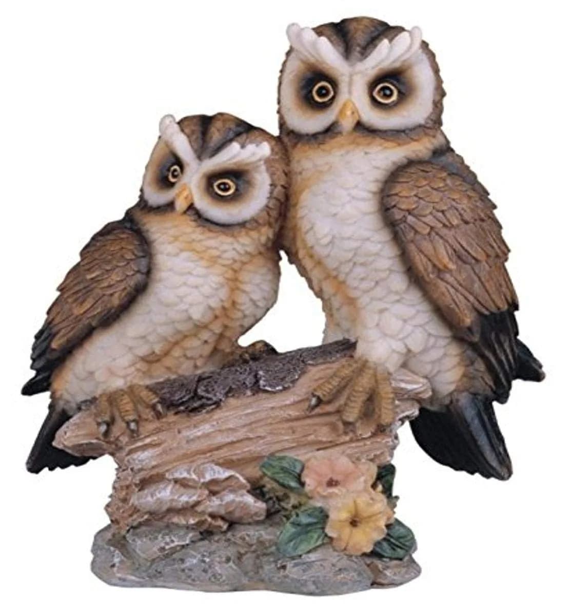 StealStreet Polyresin Owl Figurine 16.5 cm (6.5") | Classic Tree Log Accent Piece - main product image