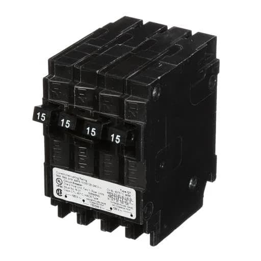 SIEMENS Q21515CT Double Two 15-Amp Single Pole Circuit Breaker | Space Saving 15A Triplex thumbnail 5