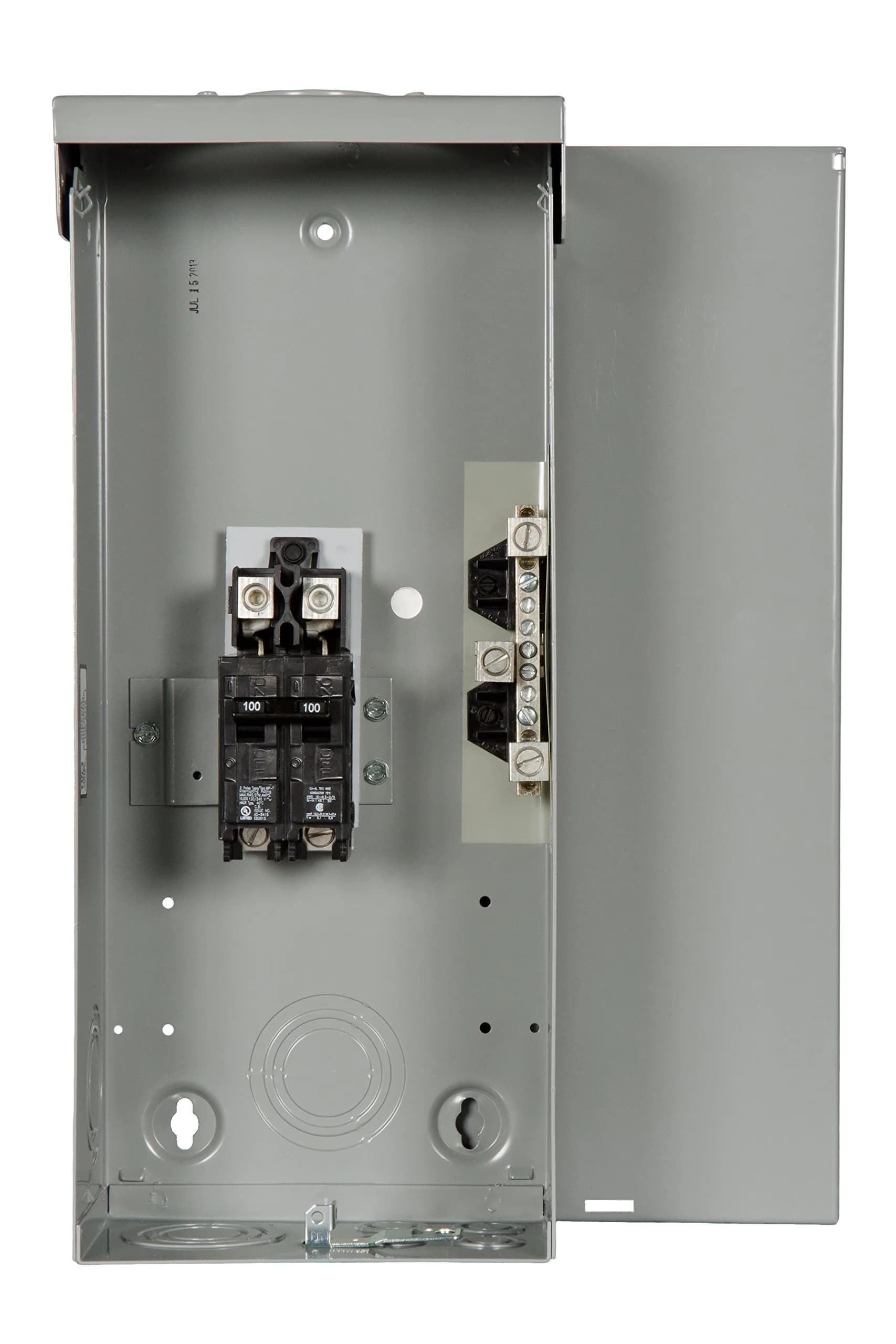 SIEMENS 100 Amp Outdoor Circuit Breaker Enclosure | 2-Space 2-Circuit Load Center, Single Phase