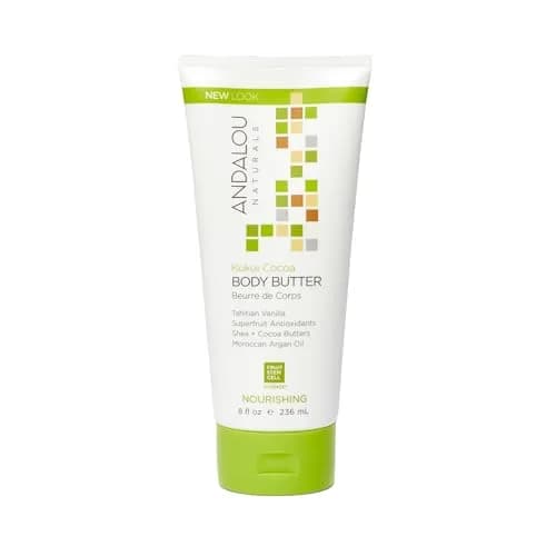 Andalou Naturals Kukui Cocoa Body Butter 236ml (8 Fl Oz) | Nourishing Cream for Dry Skin thumbnail 1