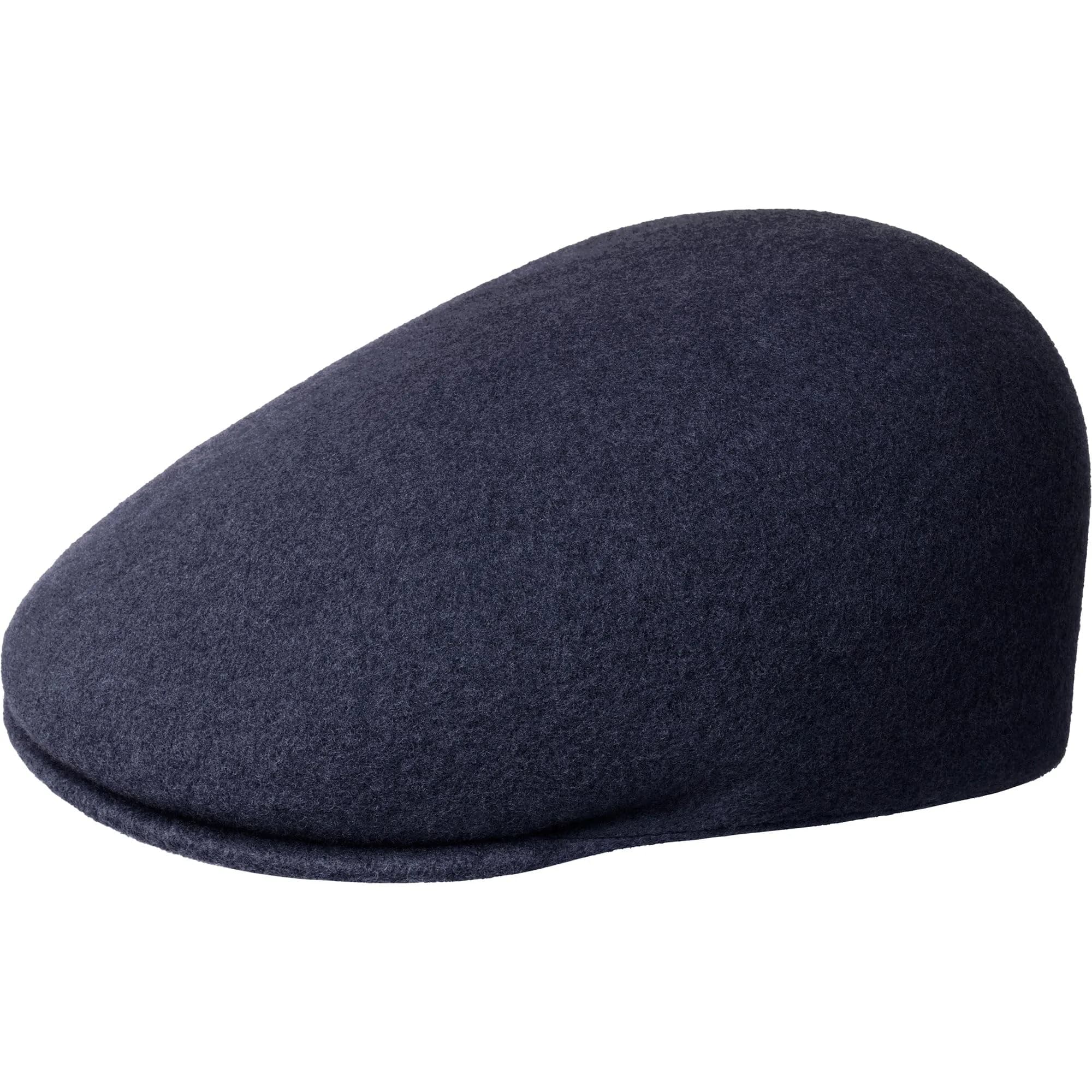 Kangol Seamless Wool 507 Flat Cap Dark Blue | Classic Wool Cap for Men - main product image