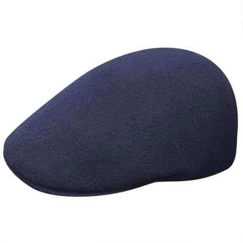 Kangol Seamless Wool 507 Flat Cap Dark Blue | Classic Newsboy Style for Men & Women thumbnail 4