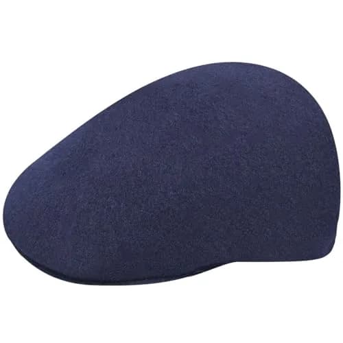 Kangol Seamless Wool 507 Flat Cap Dark Blue | Classic Newsboy Style for Men & Women thumbnail 5