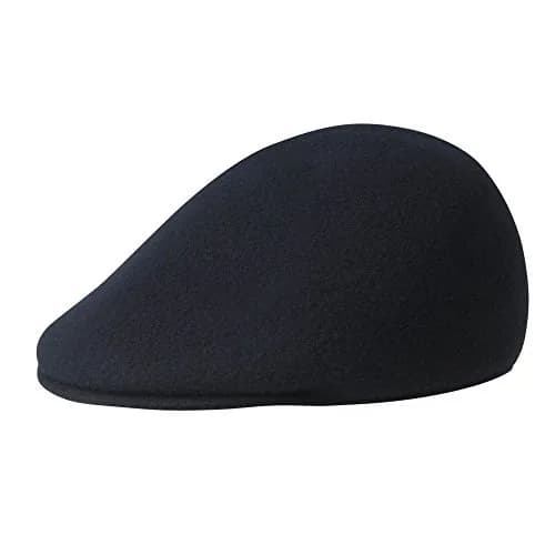 Kangol Seamless Wool 507 Flat Cap Dark Blue | Classic Newsboy Style for Men & Women thumbnail 3