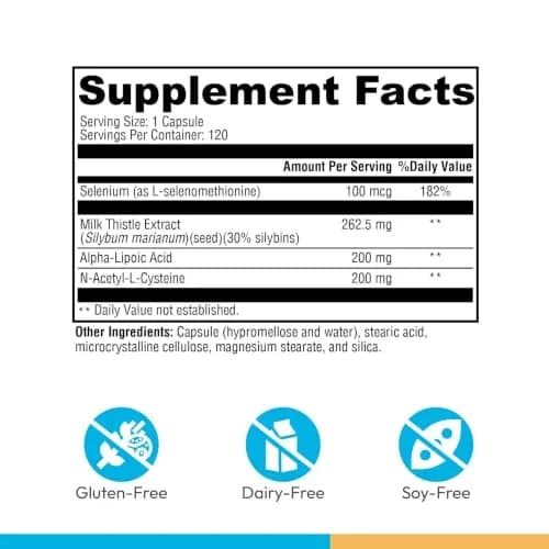 XYMOGEN Liver Protect 120 Capsules | Supports Liver & Glutathione Production thumbnail 2
