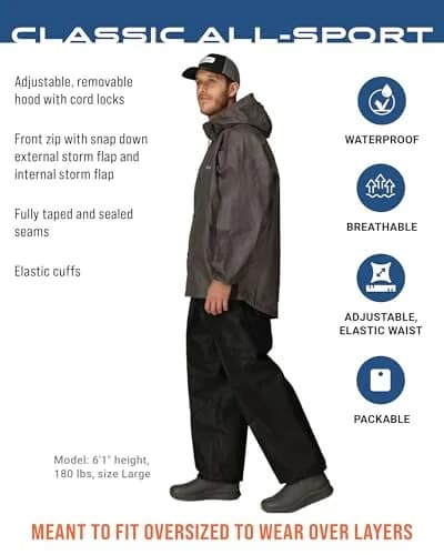 FROGG TOGGS Men's Classic All-Sport Waterproof Breathable Rain Suit Large thumbnail 3