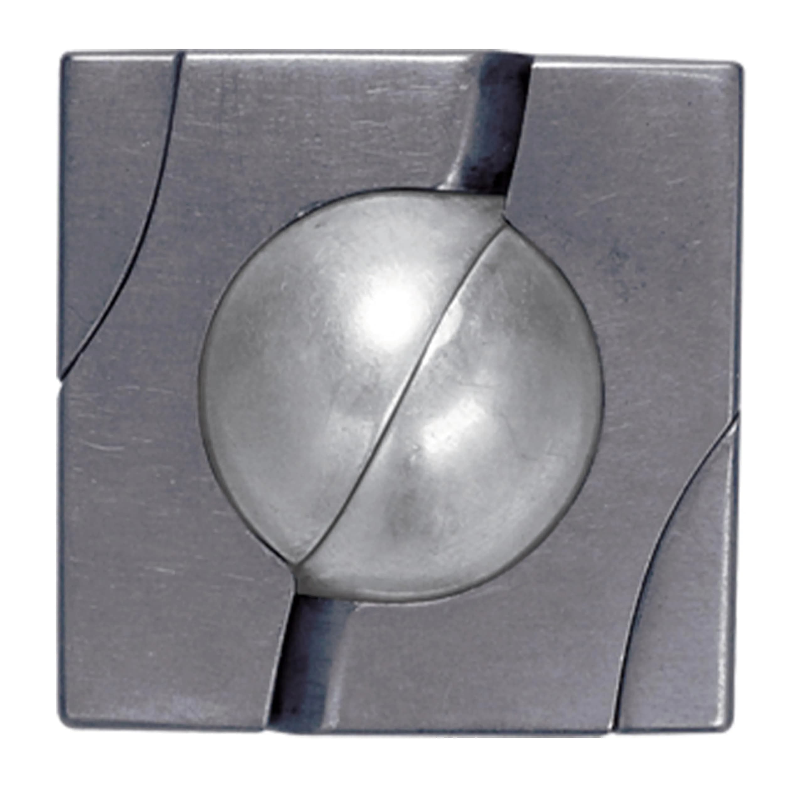 Bepuzzled Marble Hanayama Metal Brainteaser Puzzle Level 4 | 113g (4 oz)