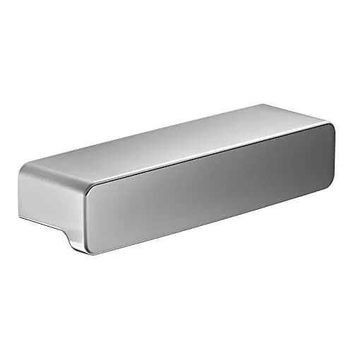 Moen 90 Degree Cabinet Knobs and Drawer Pulls, Chrome, 2.15 cm (0.85 in) Width | Concealed Screw Mounting thumbnail 1