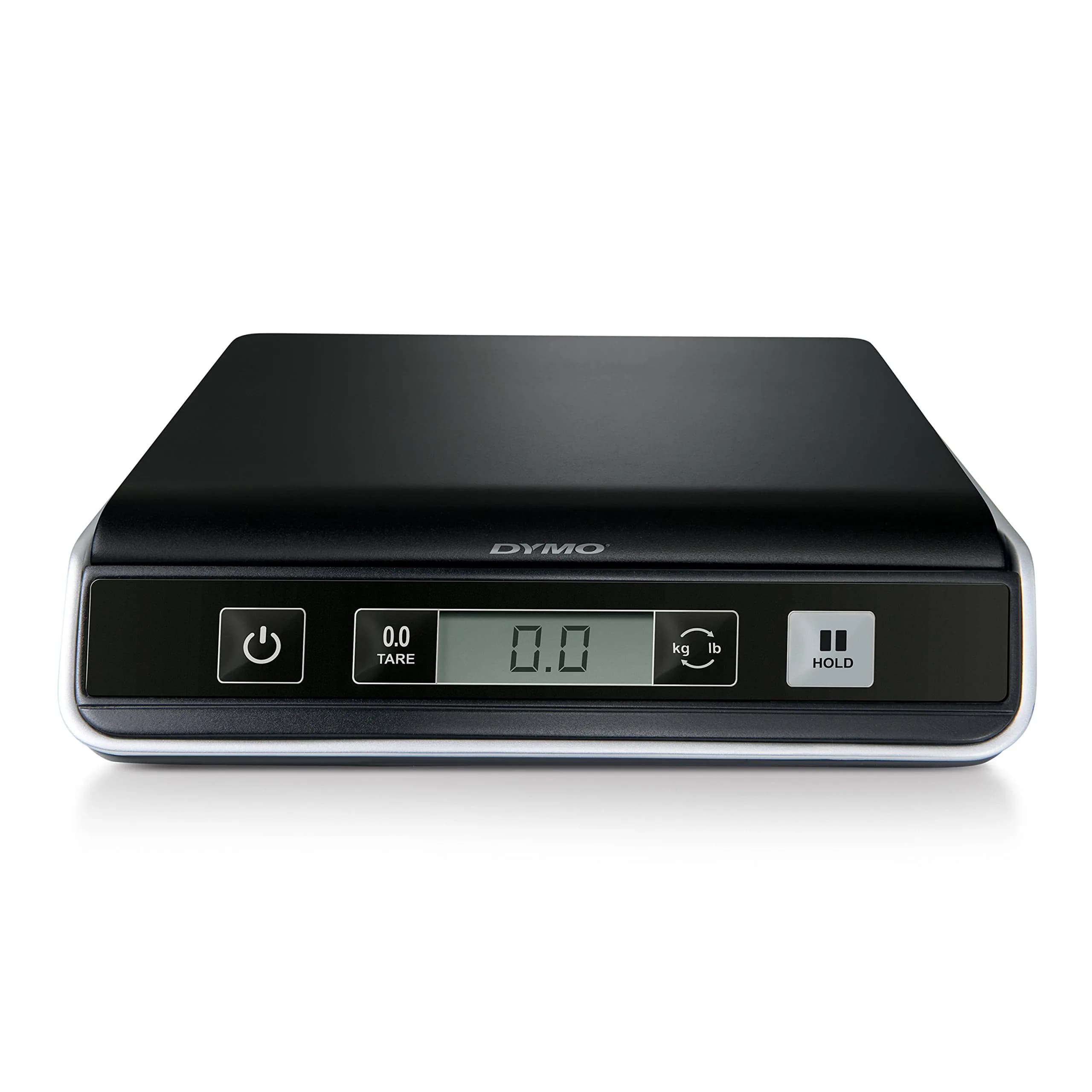DYMO Digital Postal Scale/Shipping Scale 10-Pound | LCD Display, USB Powered, Tare & Hold Features — Black