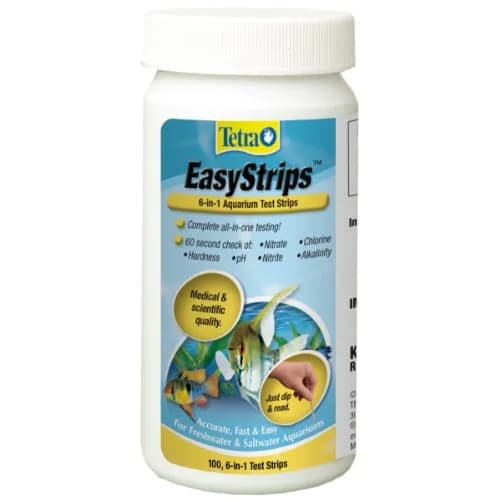 Tetra EasyStrips 6-in-1 Aquarium Water Test Strips, 100 Count | Accurate Water Quality Monitoring thumbnail 1