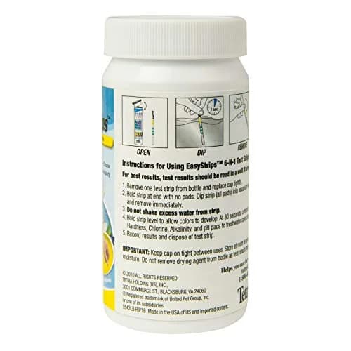 Tetra EasyStrips 6-in-1 Aquarium Water Test Strips, 100 Count | Accurate Water Quality Monitoring thumbnail 2