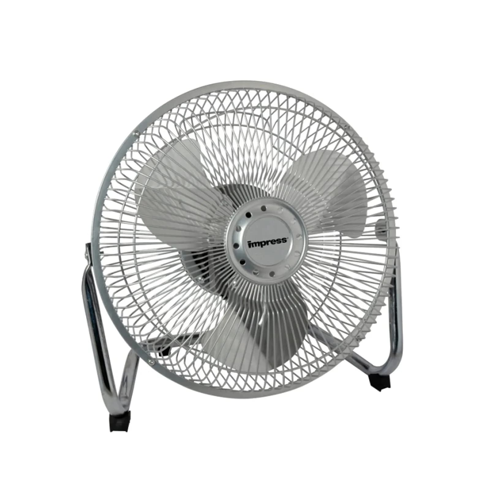 Better Chef 9-Inch Diameter High-Velocity Floor Fan | 3-Speed Chrome Finish, 5 lbs — White