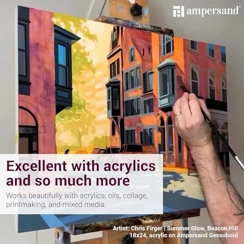 Ampersand Gessobord 24x30 2" Cradled | Archival Oil & Acrylic Painting Panel thumbnail 5