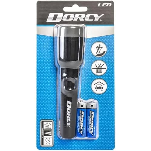 Dorcy 25-Lumen 2AA LED Deluxe Flashlight | Durable, 10-Hour Runtime, 50-Meter Beam thumbnail 4