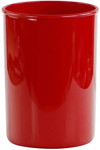 Reston Lloyd Calypso Basics Plastic Utensil Holder, Red | Brighten Kitchen & Organize Utensils thumbnail 1