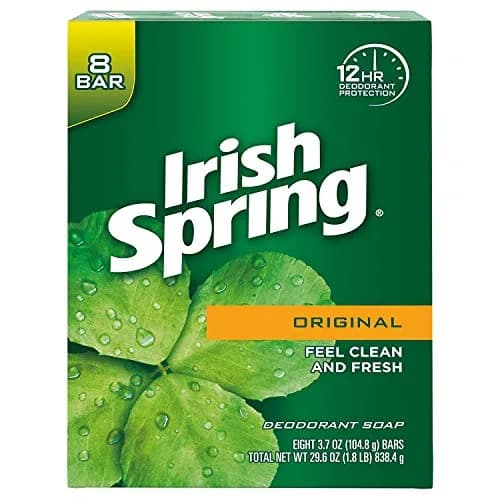 Irish Spring Original Deodorant Soap Bars 106 g (3.75 Oz) | Cleans Without Dryness, Retains Natural Moisture thumbnail 1