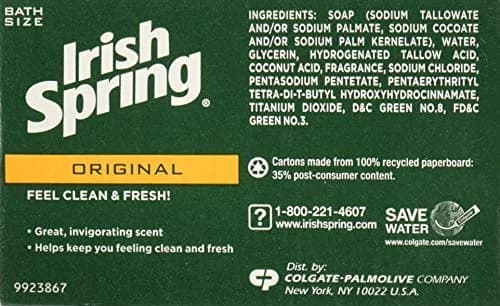 Irish Spring Original Deodorant Soap Bars 106 g (3.75 Oz) | Cleans Without Dryness, Retains Natural Moisture thumbnail 3