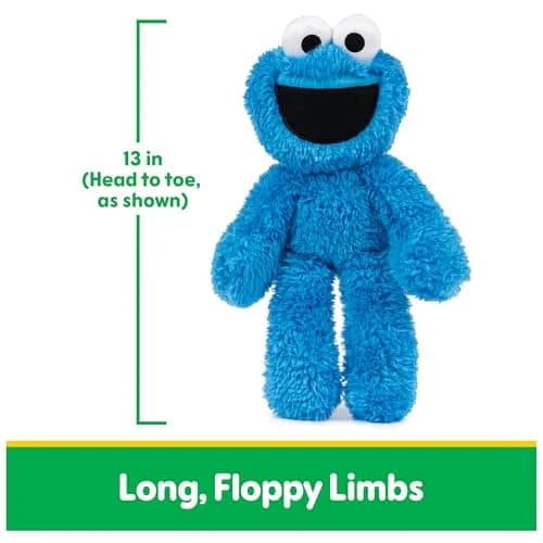 GUND Sesame Street Cookie Monster Take Along Buddy 13-Inch Plush | Soft, Huggable & Portable for Ages 1+ thumbnail 3