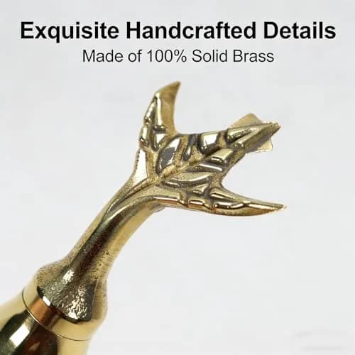EDOBLUE Feng Shui Brass Wu Lou Gourd 4" | Good luck & longevity talisman for home & office thumbnail 3