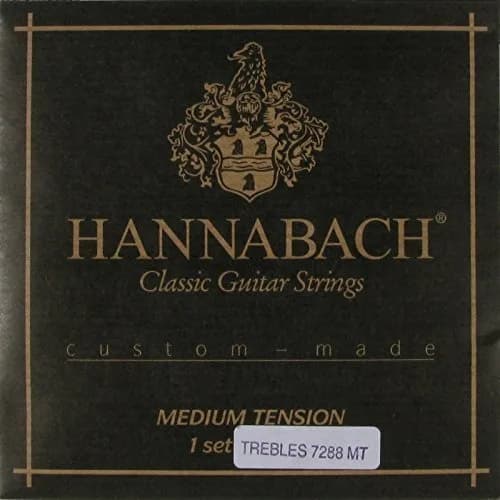 Hannabach Classical Guitar Medium Tension Nylon Treble Set 3-String Set | Traditional Guitar Strings - main product image