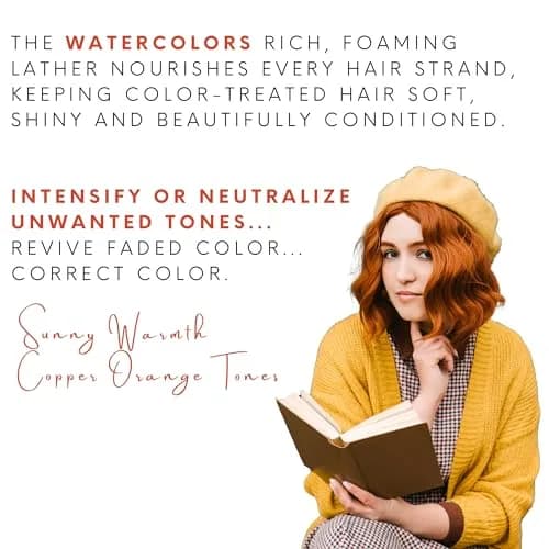 Watercolors Color Depositing Hair Dye Shampoo Liquid Copper 8 Fl Oz | Vibrant Color & Shine thumbnail 2