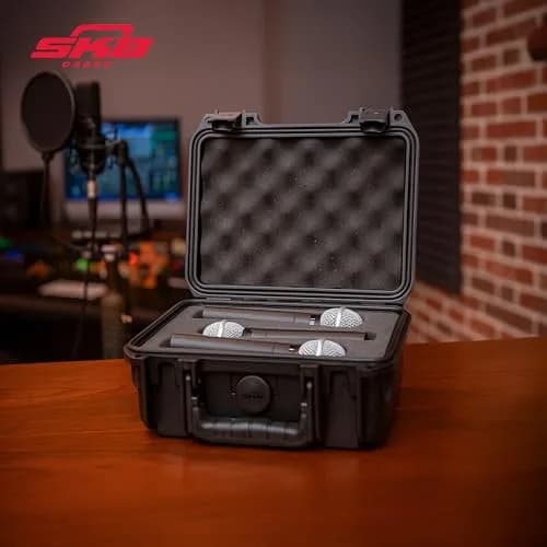 SKB iSeries Waterproof Microphone Hard Case with 3-Slot Foam Interior | Protects Mics Up to 8.5-inch Long thumbnail 6