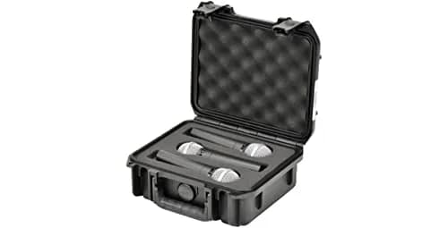 SKB iSeries Waterproof Microphone Hard Case with 3-Slot Foam Interior | Protects Mics Up to 8.5-inch Long thumbnail 4