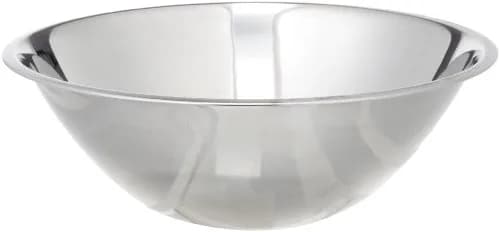 EXCELSTEEL 4.25-Quart Wide Rimmed Stainless Steel Mixing Bowl | Durable, Easy-Clean Kitchen Essential thumbnail 1