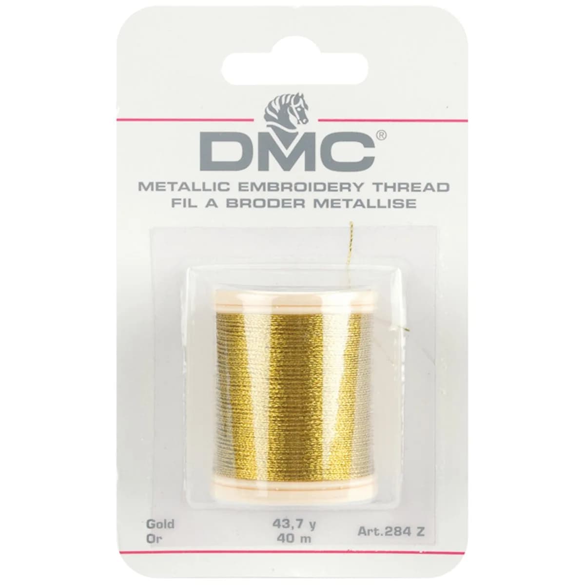 DMC Metallic Gold Embroidery Thread 43.7 Yards | Sparkling 3-Ply Synthetic for Crafts — Gold