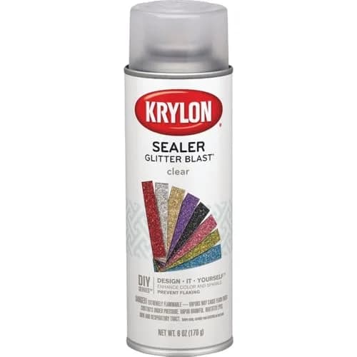 Krylon Glitter Blast Clear Sealer Spray 6 oz (177 ml) | Protects Glitter & Maintains Sparkle thumbnail 7