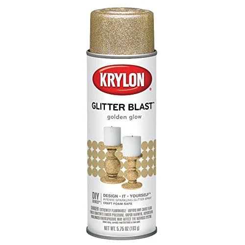Krylon Glitter Blast Spray Paint Golden Glow 5.75 oz (163 g) | Intense Sparkling Glitter Finish thumbnail 1