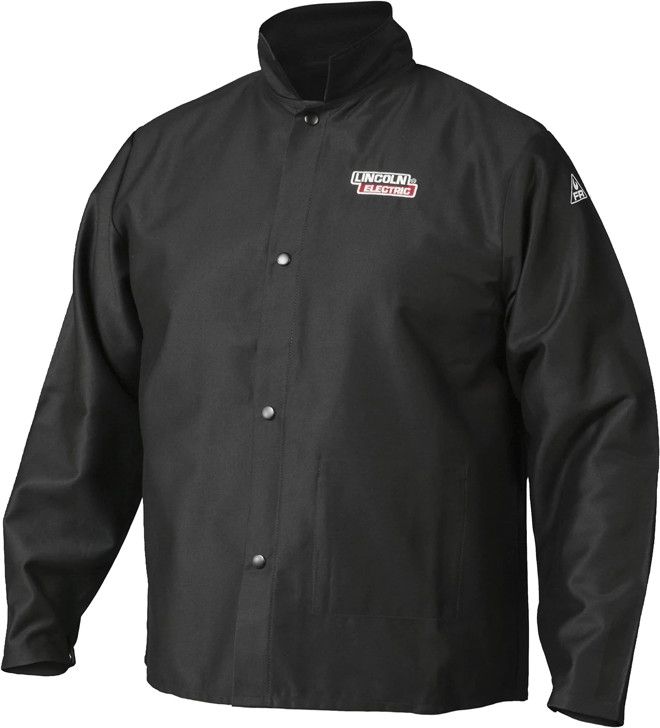 Lincoln Electric unisex adult Traditional FR Cloth Jacket, Black, 3X-Large US | Flame retardant safety wear