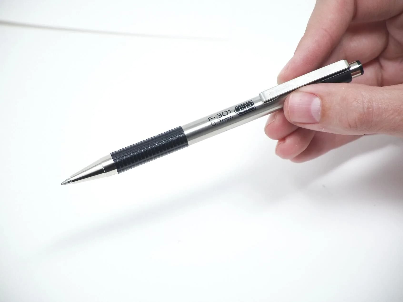 Zebra Pen F-301 Compact Retractable Ballpoint Pen, Black Ink, 0.7mm, 2-Pack | Smooth Ink Flow - view 3